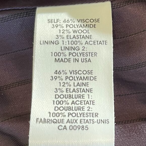 Nanette Lepore Tuxedo Jacket with Bow Lapel Black Size 12 - Picture 9 of 15